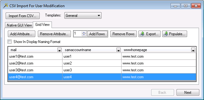 Active Directory Bulk modify
